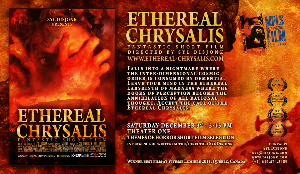 Ethereal Chrysalis at Minneapolis Underground Film Festival