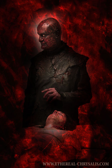 Raynald Lapierre as the Psychic Alchemist in the surreal horror short film Ethereal Chrysalis